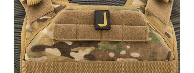 Letter "J" PVC Patch (Color: Tan)