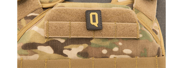 Letter "Q" PVC Patch (Color: Tan)