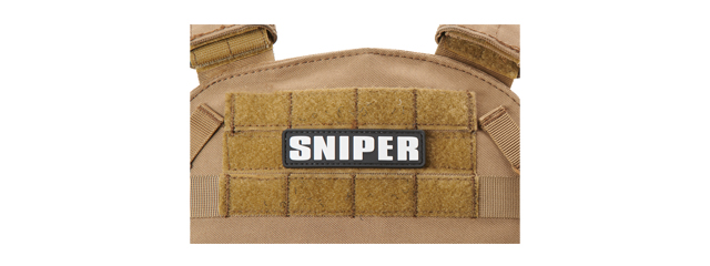 Sniper PVC Morale Patch (Color: White)