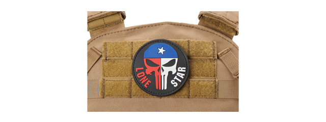 Texas Punisher Lone Star PVC Morale Patch