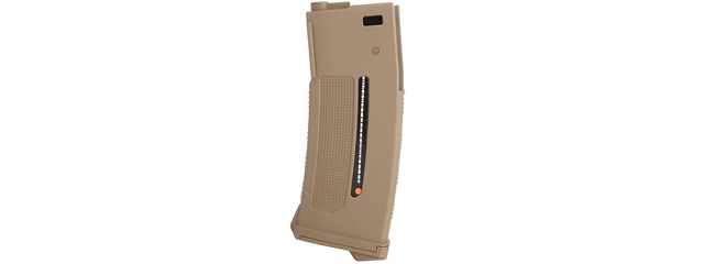 PTS Enhanced Polymer EPM1 250 Round Mid-Cap Magazine for M4/M16 AEGs (Color: Tan)