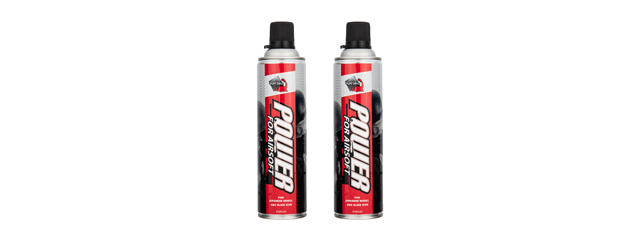 Puff Dino 450ml Green Gas Can for Japanese & ABS Slide Pistols (Pack of 2)
