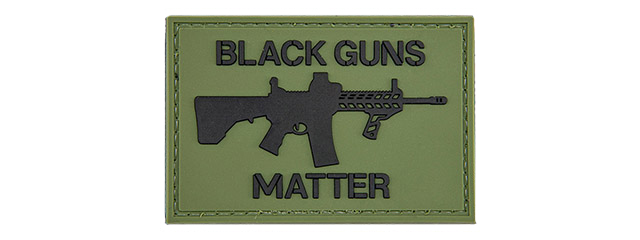 "Black Guns Matter" PVC Patch (Color: OD Green)