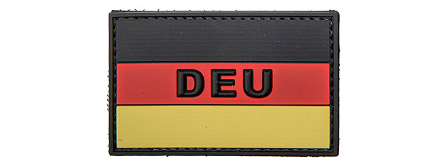 German Flag with DEU PVC Patch