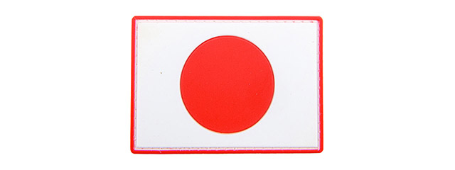 Japan Flag PVC Patch - Click Image to Close