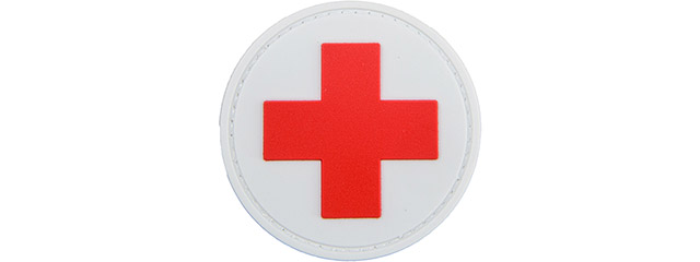 Round Cross Medical PVC Patch (White Version)