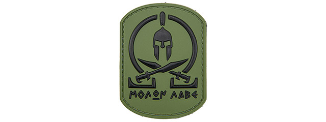 Spartan Molon Labe PVC Patch (Color: OD Green)