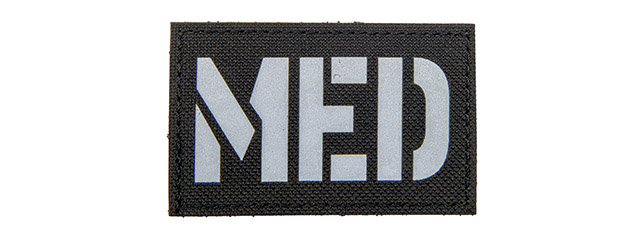 Reflective Fabric MED Patch (Color: Black)