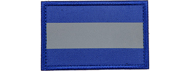 Reflective Blue Background Patch (Color: Blue)