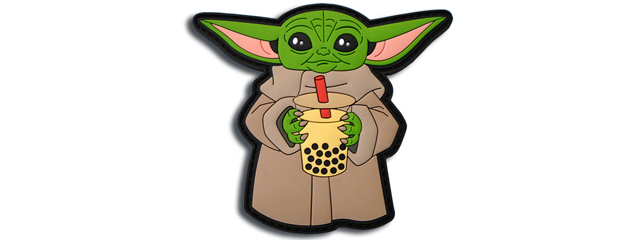 "Slurrrp" The Baby Alien Bubble Tea PVC Morale Patch