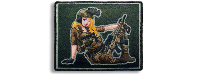 "Sam" The Blonde Navy Seal Modern Pin-Up Girl Embroidered Patch