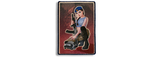 "Alex" The Brunette Russian Spetsnaz Modern Pin-Up Girl Embroidered Morale Patch