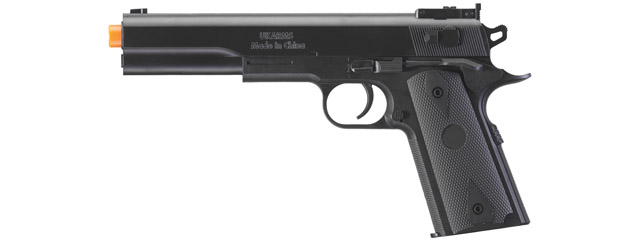 UK Arms M1911 Spring Powered Airsoft Pistol w/ Metal Flitch and Tube (Color: Black)