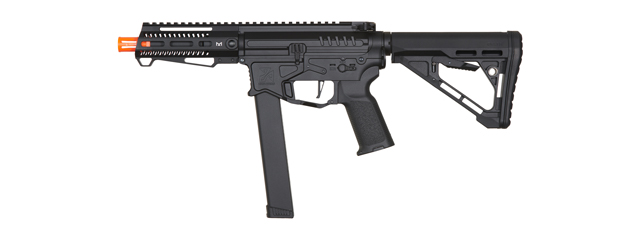 Zion Arms R&D Precision Licensed PW9 Mod 1 Airsoft Rifle with Delta Stock (Color: Black)