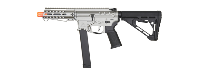 Zion Arms R&D Precision Licensed PW9 Mod 1 Airsoft Rifle with Delta Stock (Color: Grey)