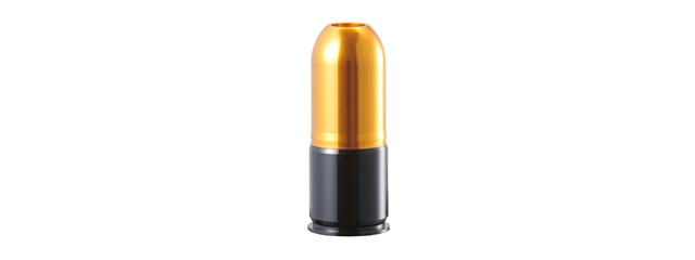 Lancer Tactical CNC Aluminum Airsoft 40mm Green Gas Grenade Shell (Color: Gold / Black)
