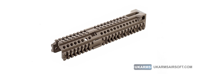 Atlas Custom Works Aluminum AK 10 inch Lower Rail Handguard - Desert Tan