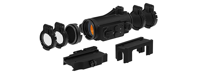 Atlas Custom Works ZV-1 Red Dot with Low Mount and Riser (Black)