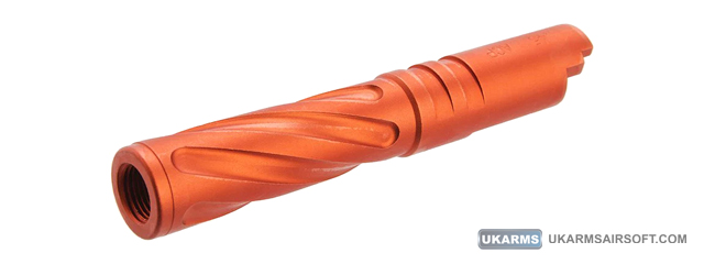 Atlas Custom Works Tornado Aluminum Outer Barrel for TM Hi-Capa 4.3 Airsoft GBB Pistols (Color: Orange)