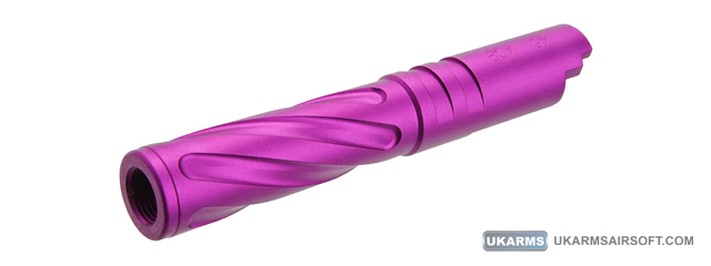 Atlas Custom Works Tornado Aluminum Outer Barrel for TM Hi-Capa 4.3 Airsoft GBB Pistols (Color: Purple)