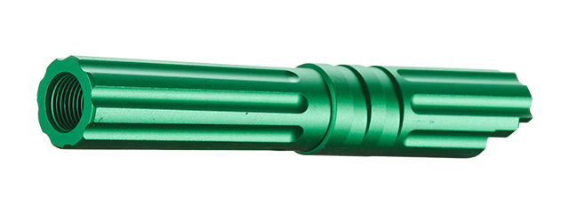 Atlas Custom Works 4.3 Inch Aluminum Straight Fluted Outer Barrel for TM Hicapa M11 CW GBBP (Green)