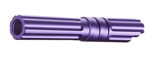 Atlas Custom Works 4.3 Inch Aluminum Straight Fluted Outer Barrel for TM Hicapa M11 CW GBBP (Purple)