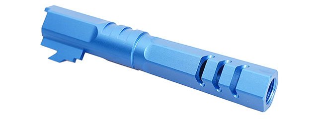 Atlas Custom Works 4.3 Inch Aluminum Hex Outer Barrel for TM Hicapa M11 CW GBBP (Blue)