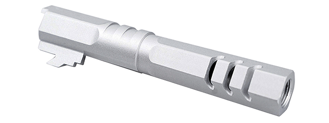 Atlas Custom Works 4.3 Inch Aluminum Hex Outer Barrel for TM Hicapa M11 CW GBBP (Silver)