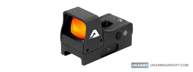 AIM Sports 1x27 Compact Red Dot Sight with Push Button Activation (Color: Black)