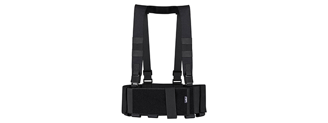 Amomax High Speed 9 Pouch Chest Rig - (Black)