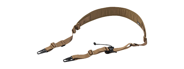 Amomax Padded Quick Adjust Two-Point Sling with HK Style Clip (Coyote Brown)