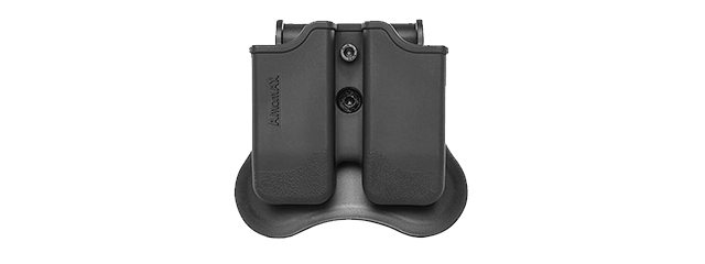 Amomax Double Magazine Pouch for Beretta 92 (Black)
