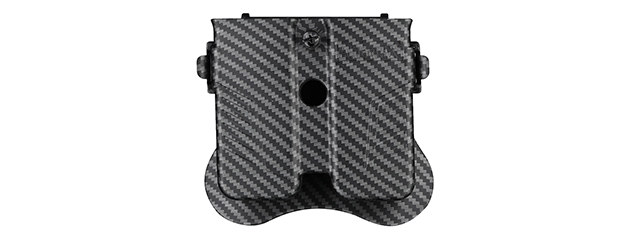 Amomax Universal Double Pistol Mag Pouch (Carbon Fiber)