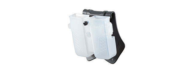 Amomax Universal Double Pistol Mag Pouch (Frost Clear)