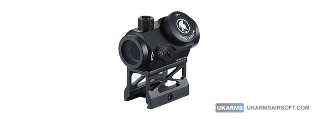 Lancer Tactical Micro Red Dot Sight with Riser Mount (Color: Black)