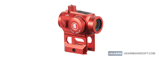 Lancer Tactical 2 MOA Micro Red Dot Sight with Riser Mount (Color: Red)