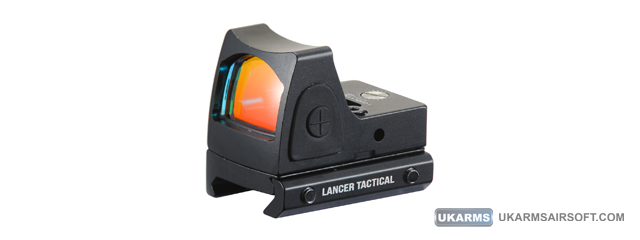 Lancer Tactical Adjustable Red Dot Reflex Sight (Color: Black)
