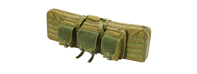 Lancer Tactical 1000D Nylon 42" Double Rifle Bag - OD Green