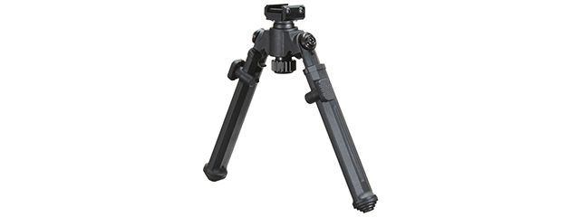 Lancer Tactical Full Metal Tactical Bipod for Picatinny Accessory Rails (Color: Black)