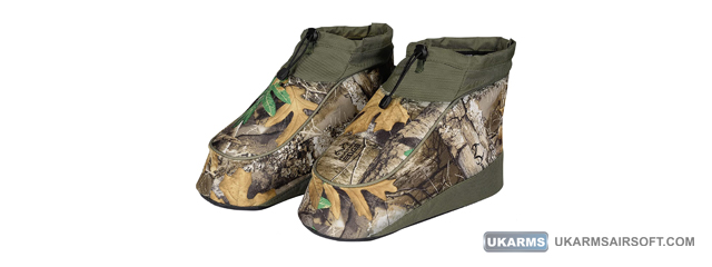 Lancer Tactical Large Size Insulated Boot Cover for Hunting (Color: Camo)