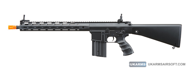 Golden Eagle Airsoft SR-25K w/ URX4 M-LOK Handguard & Full Stock - Black