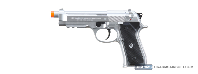 HFC Metal M9 Green Gas Powered Airsoft Pistol (Color: Silver)