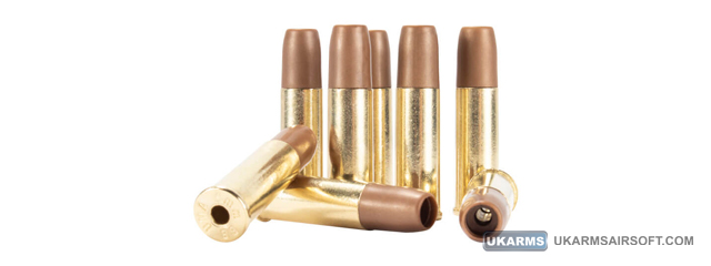 Umarex Pack of 8 6mm S&W M&P R8 Revolver Shells (Color: Gold)