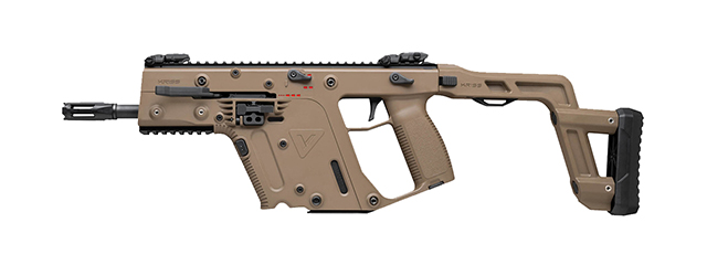 KRISS Vector Airsoft AEG SMG Rifle by Krytac (FDE)(400 FPS)