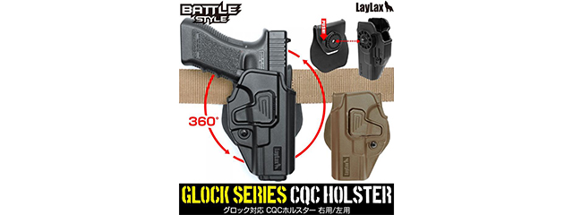 Laylax Glock CQC Battle Style Holster (Black)(Right)