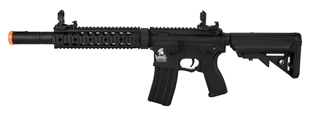 Lancer Tactical Gen 2 M4 SD Carbine Airsoft AEG Rifle with Mock Suppressor (Black)(No Battery and Charger)