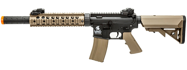 Lancer Tactical Gen 2 10" Nylon Polymer M4 Airsoft AEG with Mock Suppressor (Two-Tone)(No Battery and Charger)