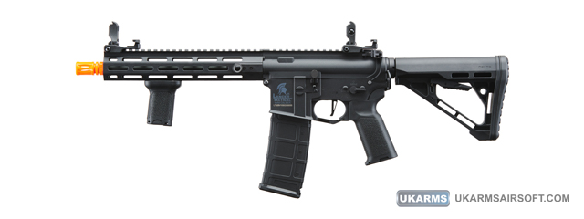 Lancer Tactical Gen 3 Hellion M-LOK 10" Airsoft M4 AEG with Delta Stock (Color: Black)