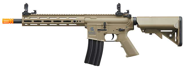 Lancer Tactical Gen 2 Hellion M-LOK 10" Airsoft M4 AEG (Color: Tan) (Battery and Charger Included)