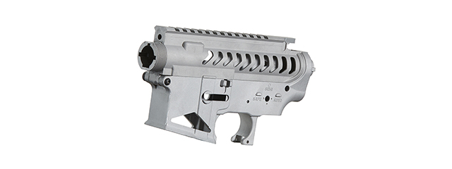 Lancer Tactical M4 AEG Full Metal Unpainted Skeletonized Upper and Lower Receiver